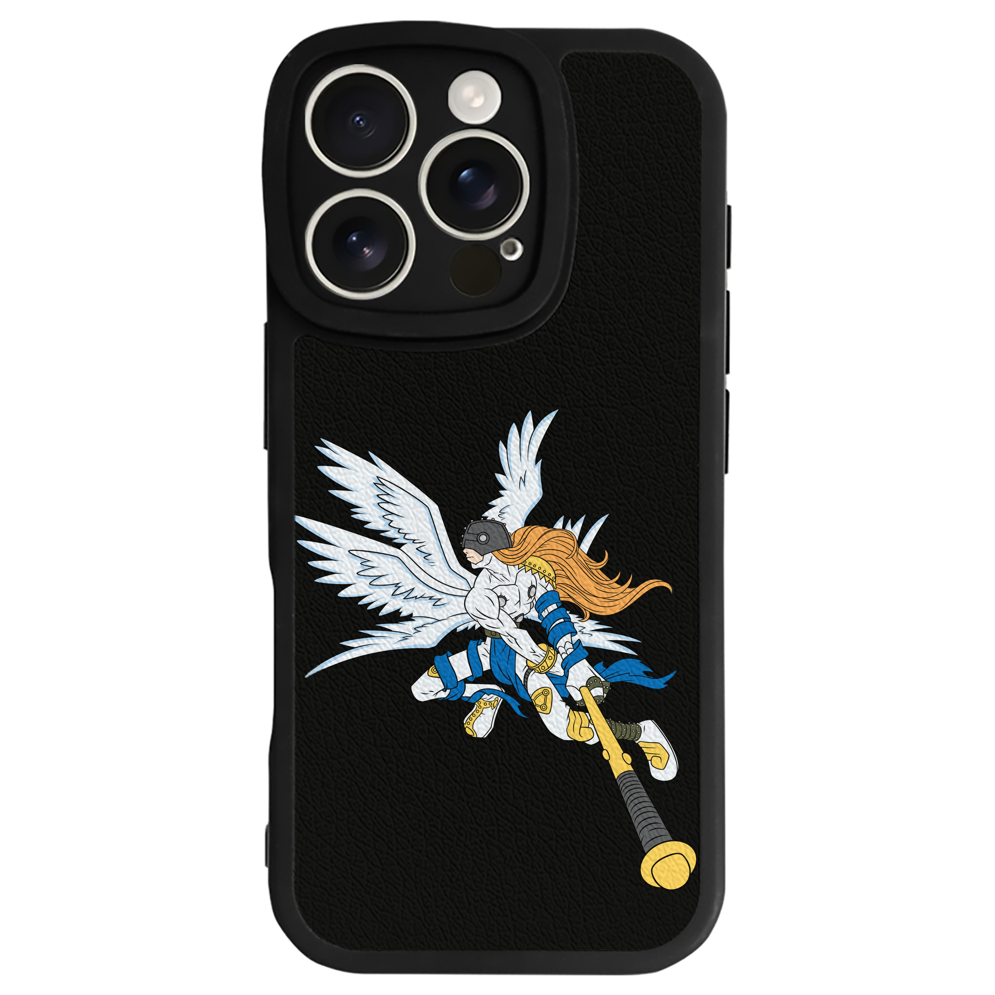 （画像用） Digimon デジタルモンスター/デジモン 【iPhone 16シリーズ対応】シリコンスマホケース（レザー調） 材質：シリコン